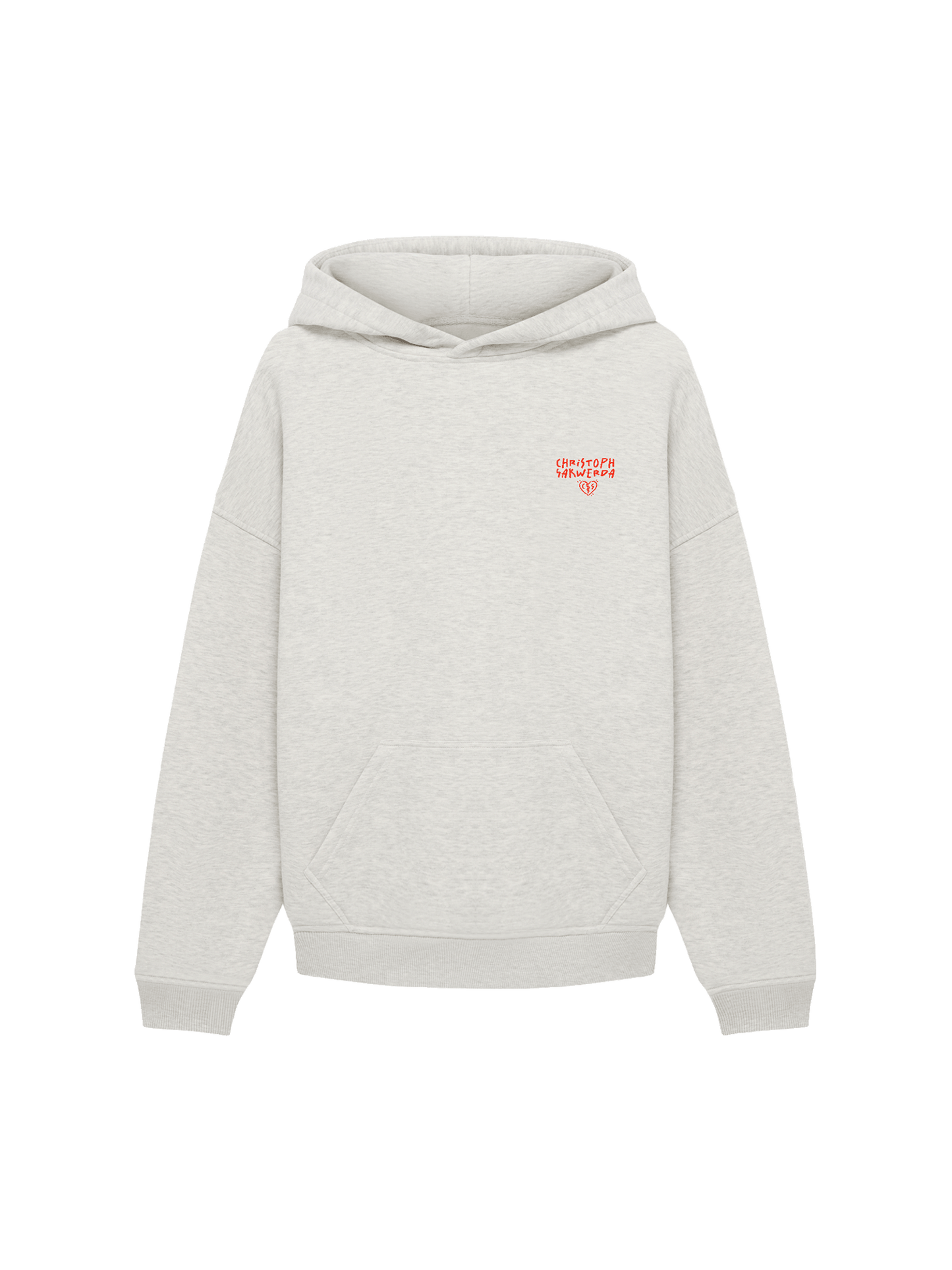 "Herztausch" Hoodie Grey Melange