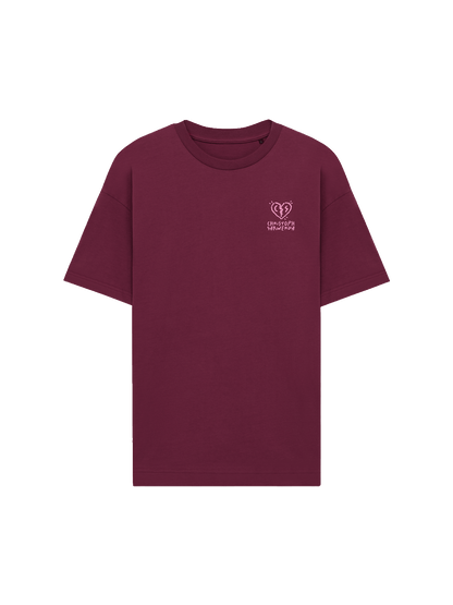 "Keine Zeit zu verlieren" T-Shirt Burgundy